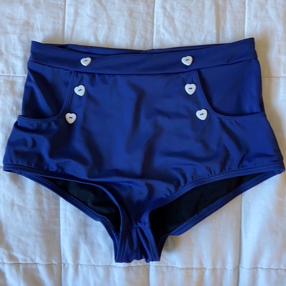 Unique Vintage Other - High Waisted 50’s Full Coverage Bikini Bottoms